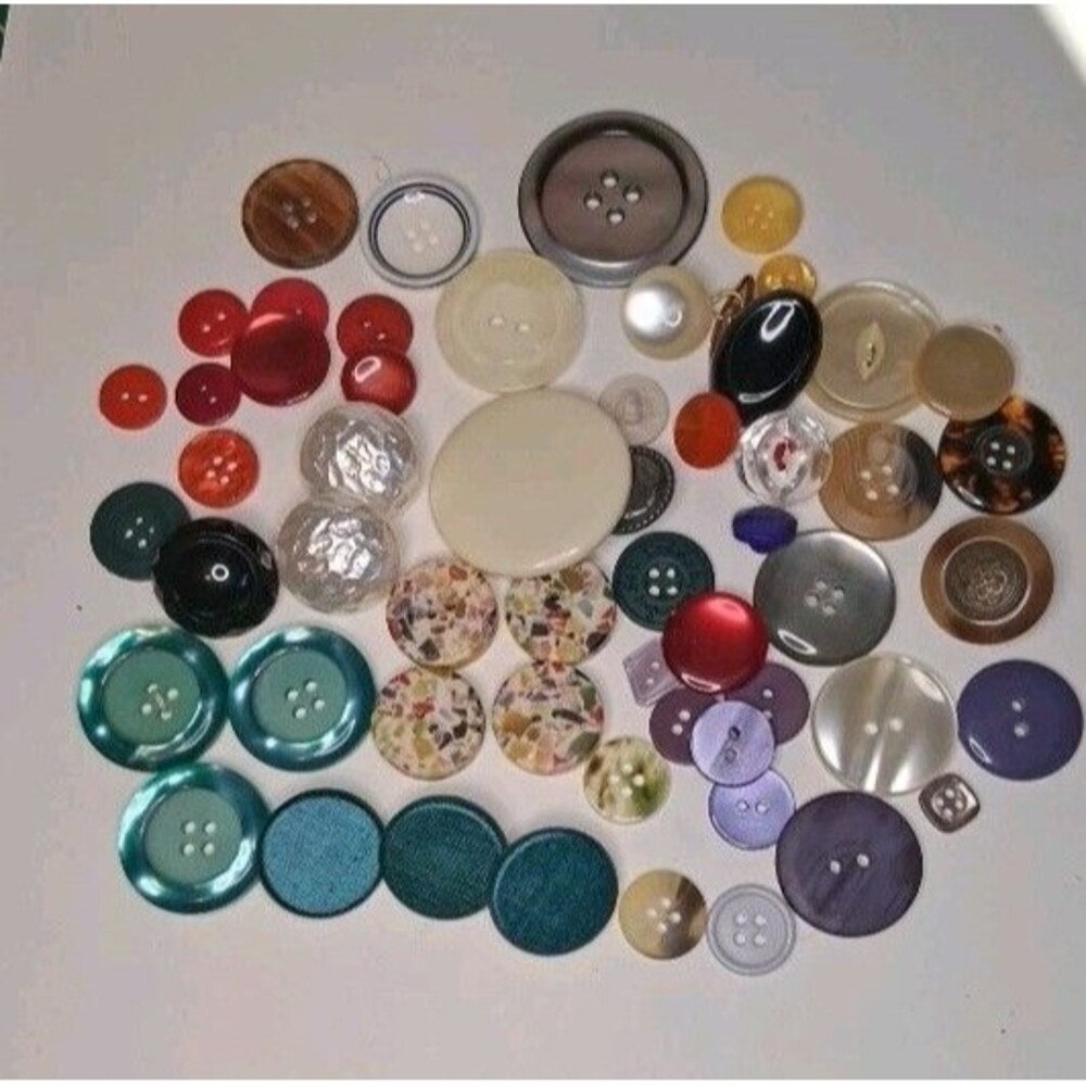 50+  Buttons - mostly vintage from Estate Collection
